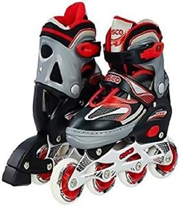 Cosco Unisex Sprint Inline_Skate_Wheel Roller Skates (Red, L)