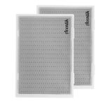 Aventik Super Large Capacity Fly Boxes Slim Foam Clear Lid PP Collection Fishing Boxes Competition Fishing Hook Tackle Boxes(2X24LB)