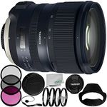 Tamron SP 24-70mm f/2.8 Di VC USD G2 Lens for Nikon F 8PC Accessory Bundle – Includes Manufacturer Accessories + 3PC Filter Kit (UV + CPL + FLD) + More