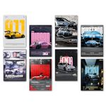 Wallgasm Pack of 8 - Car Posters 8x12 inch (A4 Size) 300 GSM | Car Aesthetic - Sports Car Posters - Porsche Posters and More Street Ruling Cars - Posters Wall Art For Bedroom, Living room 7