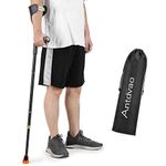 Antdvao- Folding Crutch (x1 Unit)- Forearm Crutch, Crutch for Adults, Crutch for Walking, Foldable Crutch, Crutch for Women and Men- Crutch Adjustable