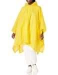 Totes Unisex Rain Poncho, Yellow, One Size