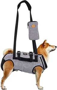 Ownpets Arnés de Elevación para Perros Mediano, Arnés de Cuerpo Entero Perro, Arnes Ayuda Perro, Arnes de Transporte para Perros, Suave, Impermeable, Ajustable, Reflectante, Transpirable, Gris, XL