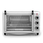 BLACK+DECKER Crisp 'N Bake Air Fry Toaster Oven, 6 Slice, 5 Cooking Functions, Stainless Steel, TO3215SSD