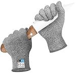 OSHYLE Cut Resistant Gloves with High Performance Level 5 Protection, Food Grade, Safety Cutting Gloves for Kitchen, Mandolin Slicing, Fish Fillet, Meat Cutting and Wood Carving (M)