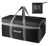 ZALALAS Travel Duffle Bag, 96L Foldable Extra Large Holdall Bag Lightweight Duffel Bag for Men Women Water-Proof &Tear Resistant,Black