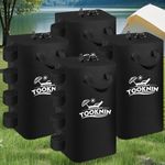 TOOKNIN Canopy Water Weight Bag,220 LBS Canopy Tent Weight,Gazebo Weights Heavy Duty Leg Weights for Pop Up Canopies Outdoor Shelter Umbrella Pool Ladder,Set of 4, Black