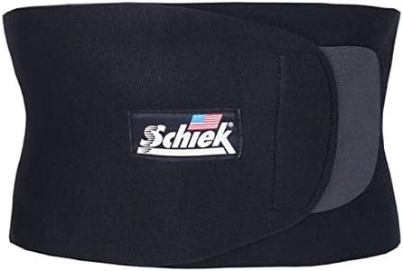 Schiek Waist Trimmer for Men and Women, Black, Medium