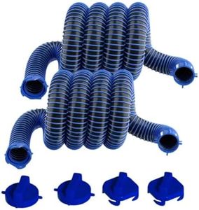Eniora 20FT RV Sewer Hose Kit (2x 10FT Sections), with 4 covers, UV-Resistant Heavy Duty Waste Hose for Travel Trailer & Camper