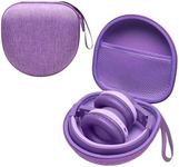 Kids Headphones Case for noot products K11 / iClever HS19 / BTH12 / EarFun K1 / Candy Bila/IMYB/awatrue/MIDOLA Wired Kids Headphones, Purple (Case Only)