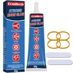 Shoe Glue Sole Repair 60g, Shoe Repair Glue Slow-Drying, Flexible Shoe Sole Glue, Waterproof Glue for Shoes Repair, Sneakers, Soles, Boots, Sandals, Leathers, Handbags and More (Shoe Glue)