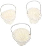 USHOBE Mini Rattan Baskets 3pcs Wov