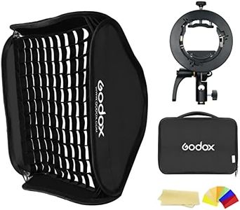 Godox 32"x 32" 80cmx80cm Foldable Portable Softbox with S2 Speedlite Bracket Bowens Mount Holder and Honeycomb Grid for Photography Studio Strobe Flash Speedlite Speedlight