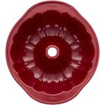 Wilton Christmas Red Non-Stick Fluted Tube Cake Pan, 9.51 x 3.37-Inch