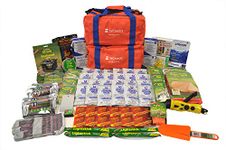 72 Hour Emergency Survival Kit | Designed for Earthquake, Winter Storms, Power Outage, Fire, Flooding, Tornado (4 Person Deluxe)