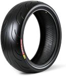 Garvee Rear Motorcycle Tire 180/55-17, Tubeless 4PR 73S, Street Tire, Black Wall, High Performance for Sport Touring, Enhanced Grip, Long Wear, Fits 17" Rims
