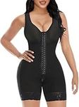 YIANNA Shapewear for Women Tummy Control Fajas Colombianas Post Surgery Compression Garment Butt Lifter Body Shaper,YA7275-Black-2XL