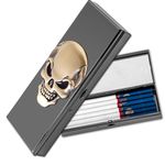 Mini Cigarette Box Personalized Cigarette Box 3D Art Icon Cigarette Case (Gun Black 2)