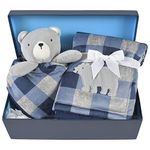 Gerber Unisex Baby 2-Piece Blanket Gift Set Bear One Size