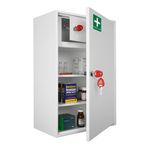 Medical Cabinet - First Aid Storage Key Locking Safe (Large)