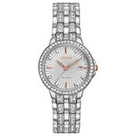 Citizen Eco-Drive Classic Quartz WoMen's Watch, Stainless Steel, Crystal, Silver-Tone (Model: EW2340-58A)