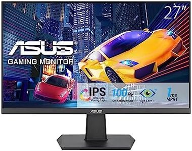 ASUS VA27EHF Eye Care Gaming Monitor – 27-inch, IPS, Full HD, Frameless, 100Hz, Adaptive-Sync, 1ms MPRT, HDMI, Low Blue Light, Flicker Free, Wall Mountable