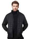 Amazon Brand - Symbol Men's Hooded Quilted Bomber Winter Jacket