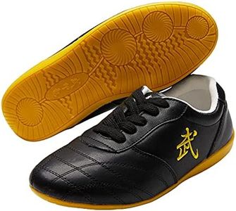 G-LIKE Jinji Unisex Adults Chinese Tai-Chi Wu Shu Kung Fu Shoes Basic Style for Daily Training Morning Exercises (44 EU, Black)