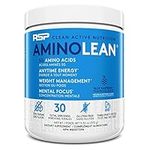 RSP AminoLean - All-in-One Pre Workout, Amino Energy, Weight Management Supplement with Amino Acids, Complete Preworkout Energy for Men & Women, Blue Raspberry, 30 Servings