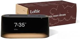 Loftie Alarm Clock with Sound Machine – Smart Alarm Clock with Night Light, White Noise, Bluetooth Speaker, 100+ Sounds Included Free, No Subscription Required, Blackout Mode- Midnight