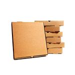 Brown Cardboard Plain Takeaway Style Postal Postage Pizza Boxes (12" - 100)