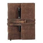 KomalC Leather Journal Lined Paper 