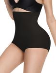 Niceuare Shapewear Tummy Control Panties Women Seamless High Waisted Body Shaper Briefs Slimming Comfort Underwear (Black,Large)