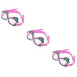 BESPORTBLE 3pcs Children's Swimming Goggles Children Swim Goggles Cute Swim Goggles Kids Swim Goggles Safety Goggles for Kids Underwater Goggle Fun Toddler Little Girl Glasses Purple Pc