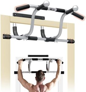 Yes4All XL Pull Up Bar for Doorway, Adjustable/Solid Bar Construction Doorway Pull Up Bar, Multi Grips Door Pull Up Bar