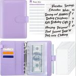 Sooez Budget Binder with Zipper Cas