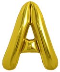 TONIFUL Large Gold Letter A Balloons 40 Inch Helium Balloons,Foil Mylar Big Balloons for Birthday Party Anniversary Supplies Decorations Graduation Ceremony Photo Shoot