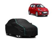 NG AUTO FRONT Waterproof Car Body Cover Compatible Hyundai Grand i10 Nios with All Weather Protection with Mirror Pocket, Triple Stitched, Fully Elastic (Black with Red Papping Design)