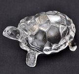 Petrichor Feng Shui Crystal Turtle (Xtralarge 7 Inches, Transparent) Adventure Tortoise For Peace And Prosperity | Home Decor And Gifting Vastu