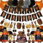 BORAMDO Whiskey Birthday Party Deco