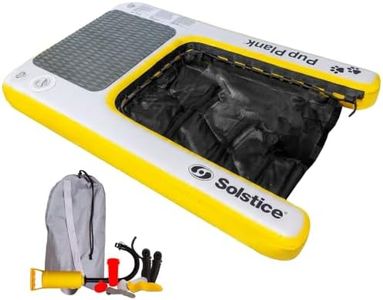 SOLSTICE Inflatable Pup Plank, Dog Water Ramp for Boats and Docks, XL, 200 lb Capacity - Floating Platform for Pets for Lake, River, Beach & Swimming Pool, Includes Pump, Patent-Protected Design