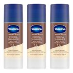 Vaseline Healing Jelly Body Balm Jelly Stick body moisturizer for glowing skin Cocoa Shimmer Petroleum Jelly with cocoa butter 40 g Pack of 3