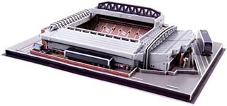 ISFIBA Classic Football Stadium Puzzle,3D Puzzle Soccer Club Venues,3D Paper Model Building Puzzle Kit, Soccer Stadium Souvenir Gift,Handmade Puzzle Ornaments，Cardboard Model (Anfield Stadium)