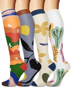 Sooverki Compression Socks for Women and Men Circulation (4 Pairs) is Best Support for Running Athletic Cycling Hiking
