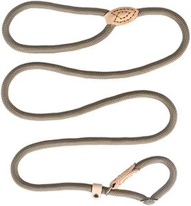 KOSHIFU Laisse Dressage et Collier, Réfléchissante, Coulissante, Lasso en Nylon 150cm pour Chiens Petits et Moyens - Beige