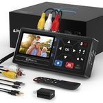 Portta VHS to Digital Converter, Video to Digital Recorder with Remote, RCA to HDMI Converter Compatible with VHS, VCR, DVR, DVD, Hi8, Mini DV, Camcorder, Cassette Tape, Gaming Consoles