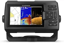 Garmin 010-01872-00 Striker 5CV with Transducer, 5" GPS Fishfinder, Chirp Traditional and ClearVu Scanning Sonar Transducer, Built in Quickdraw Contours Mapping Software