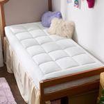 Bedsure Twin XL Mattress Pad Dorm Bedding - Cotton Mattress Topper for College Dorm, Quilted Mattress Cover, Deep Pocket Fits 8"-21" Mattresses, Dorm Room Essentials, Extra Long Twin Pillow Top, White