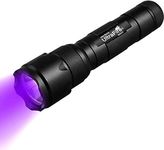 ULTRAFIRE UV Torch 395-405nm LED Blacklight, Single Mode Zoomable Ultraviolet Light, Small UV Lamp Black Light for Pet Urine Stain, Curing UV Glue, Leak Detector, 502UV