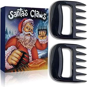 Meat Claws for Shredding. Santa's BBQ Claws. Funny Stocking Stuffers for Men Dads Grillers, Boss Boyfriend. Barbecue Pulled Pork Shredder for Turkey Funny Grill Tool Kitchen Gadget